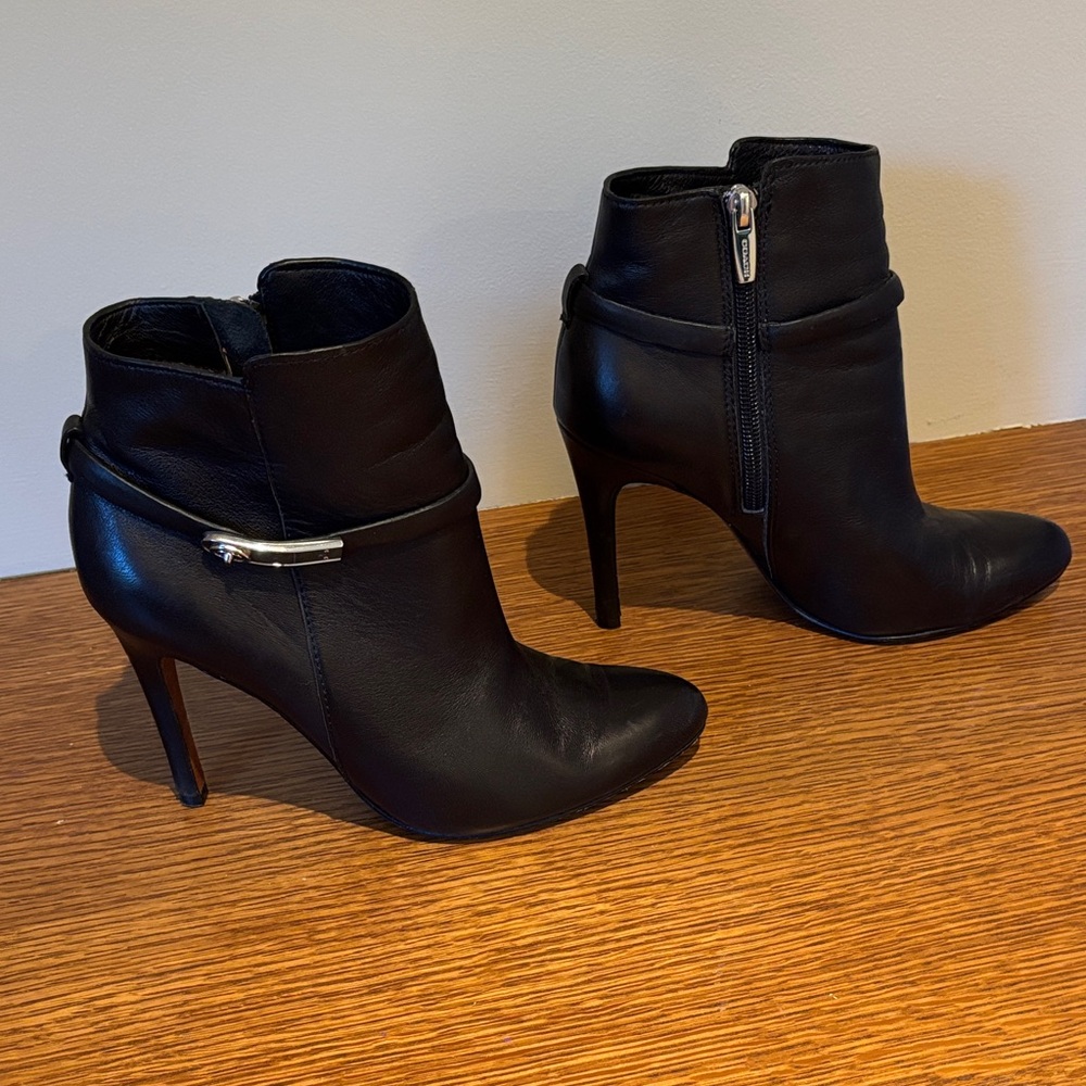 Coach Black Heeled Ankle Boots